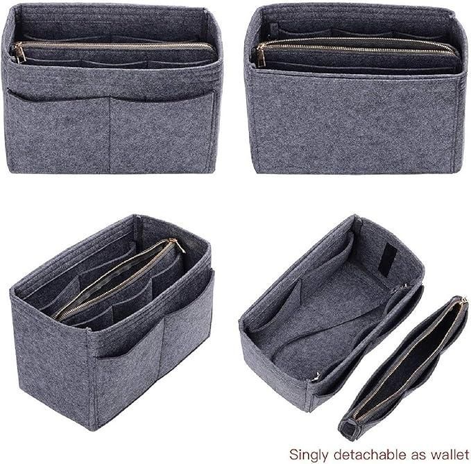 Multi-Pocket Felt Purse Organiser