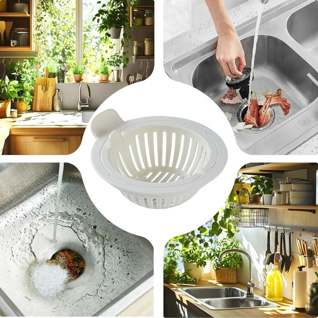 Easy-Clean Sink Waste Strainer Basket