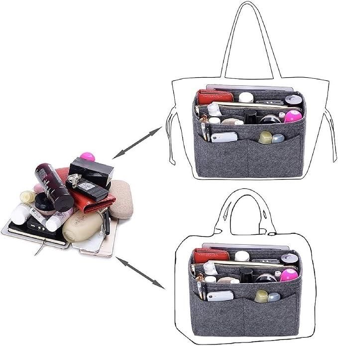 Multi-Pocket Felt Purse Organiser