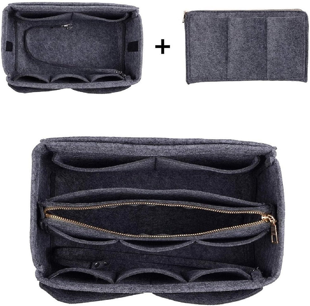 Multi-Pocket Felt Purse Organiser
