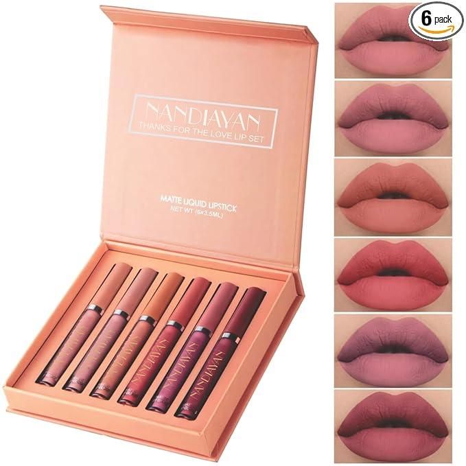 Long-Lasting Matte Liquid Lipstick Set
