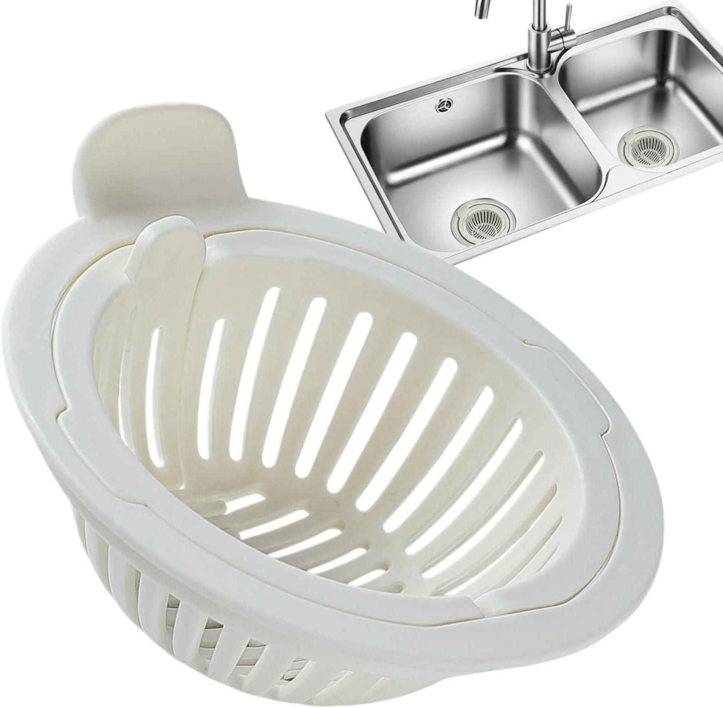 Easy-Clean Sink Waste Strainer Basket