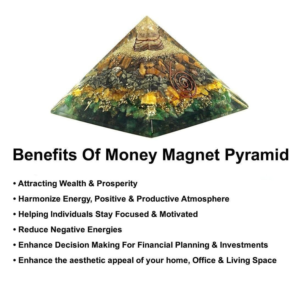 Crystal Energy Money Magnet Pyramid