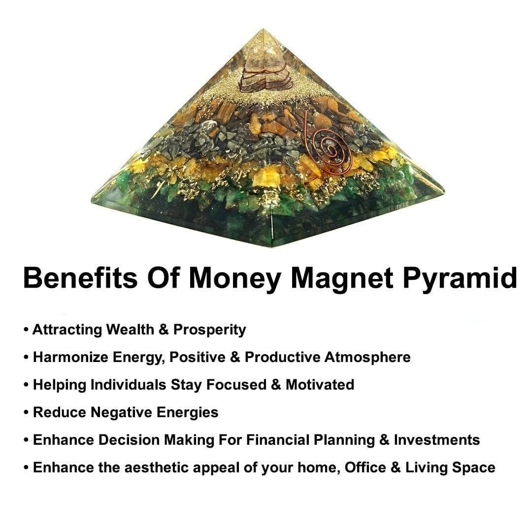 Crystal Energy Money Magnet Pyramid