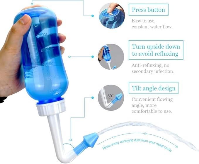 Portable Nasal Rinse Squeeze Bottle