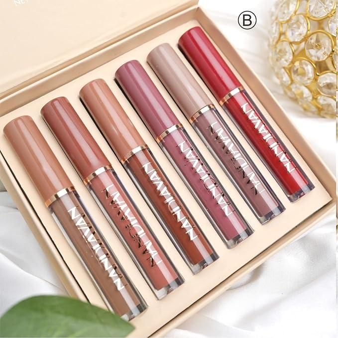 Long-Lasting Matte Liquid Lipstick Set